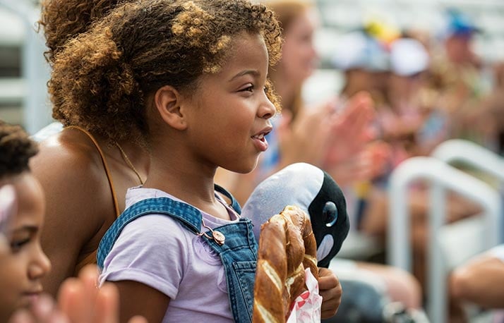 Child watching a show